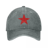CASQUETTE CCCP ETOILE ROUGE DENIM VINTAGE DELAVE