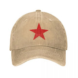 CASQUETTE CCCP ETOILE ROUGE DENIM VINTAGE DELAVE