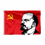 DRAPEAU COMMUNISTE LÉNINE HISTORIQUE ROUGE