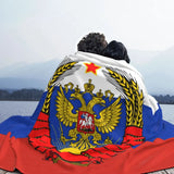 PLAID RUSSIE DRAPEAU AIGLE BICEPHALE IMPERIAL ETOILE ROUGE