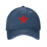 CASQUETTE CCCP ETOILE ROUGE DENIM VINTAGE DELAVE