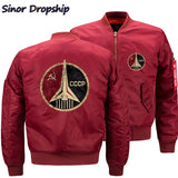 CCCP WINDJACK SOVJETRAKET EMBLEEM MULTICOLOR