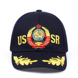 CASQUETTE EMBLÈME URSS BRODÉE NOIRE