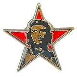 PIN INSIGNIA CHE GUEVARA RETRATO BOINA METAL ORO PLATA