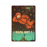METALEN BORD DOOD VAN STALIN FILMPOSTER VINTAGE ROOD