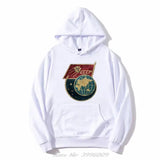 SCHWARZER ZIP-HOODIE CCCP GLOBE SPACE PROGRAM
