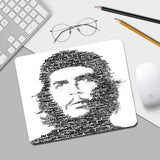 MUISMAT CHE GUEVARA TWEEKLEURIG SILHOUET ROOD ZWART DIAGONAAL