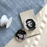 MACARON ABZEICHEN PIN CHE GUEVARA PORTRÄT SCHWARZER STERN ROTER HINTERGRUND RUND