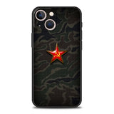 FUNDA PARA IPHONE CCCP ESTRELLA ROJA MILITAR NEGRA
