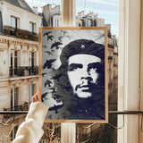 POSTER CHE GUEVARA BERRETTO STELLA VOLO DEGLI UCCELLI