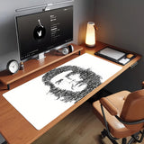 BÜROTEPPICH CHE GUEVARA KLASSISCHES PORTRÄT ROTER HINTERGRUND XXL