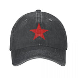 CASQUETTE CCCP ETOILE ROUGE DENIM VINTAGE DELAVE