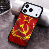 COQUE CCCP BLASON COLORÉ ROUGE BORDEAUX IPHONE 2