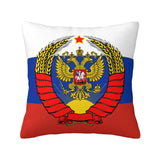 KUSSENHOES RUSLAND USSR VOLLEDIG WAPENSCHILD DRIEKLEURIGE VLAG