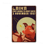 METALEN BORD DOOD VAN STALIN FILMPOSTER VINTAGE ROOD