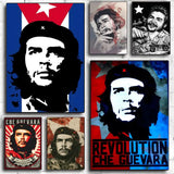 POSTER CHE GUEVARA STENCIL CLASSICO GRUNGE ROSSO