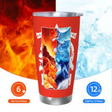 MUG ISOTHERME LENINE ROUGE ACIER INOXYDABLE