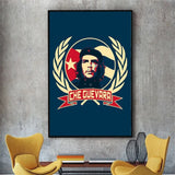 POSTER CHE GUEVARA EMBLÉMATIQUE BLEU ET ROUGE