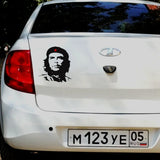 STICKER CHE GUEVARA PORTRAIT ROUGE SILHOUETTE VINYLE GRAND FORMAT