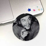PIN INSIGNIA MACARON CHE GUEVARA ESTRELLA CUBA FONDO REDONDO AZUL