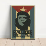 POSTER CHE GUEVARA COLLAGE KLEURRIJK WERELDCITAAT