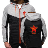 CHAQUETA ACOLCHADA NEGRA CCCP ESTRELLA ROJA