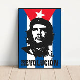 POSTER CHE GUEVARA AQUAREL WOORDENBOEK KLEURRIJK