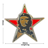 INSIGNIA CHE GUEVARA PIN ESTRELLA ROJA BOINA ESMALTE METAL