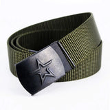 CEINTURE TOILE VERTE BOUCLE ÉTOILE SOVIÉTIQUE