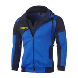 HOODIE MET RITS ROOD-ZWART CCCP TWEEKLEURIG
