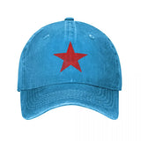CASQUETTE CCCP ETOILE ROUGE DENIM VINTAGE DELAVE