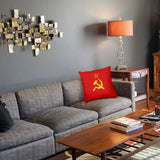 KISSENBEZUG UDSSR SICHELHAMMER GOLD STAR REINE ROTE FLAGGE
