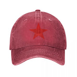 CASQUETTE CCCP ETOILE ROUGE DENIM VINTAGE DELAVE