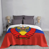 PLAID RUSSIE DRAPEAU AIGLE BICEPHALE IMPERIAL ETOILE ROUGE