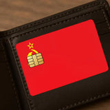 STICKER CARTE BANCAIRE DRAPEAU URSS