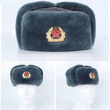 CHAPKA USHANKA SOVIÉTIQUE AVEC DÉCORATIONS