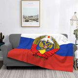 PLAID RUSSIE DRAPEAU AIGLE BICEPHALE IMPERIAL ETOILE ROUGE