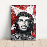 POSTER CHE GUEVARA AQUAREL WOORDENBOEK KLEURRIJK