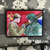 ECUSSON CCCP SOLDATS SOVIETIQUE MODERNE RUBAN SAINT GEORGES