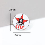 SPILLA TONDO IN METALLO ARGENTO CON FIRMA RITRATTO DI CHE GUEVARA