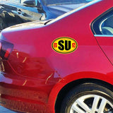 STICKER VOITURE SU USSR CCCP AUTOTOURIST OVAL