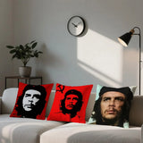 CHE GUEVARA DOUBLE SIDED CUSHION COVER BLACK PORTRAIT DARK BACKGROUND