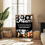 AFFICHE CHE GUEVARA PORTRAIT CLASSIQUE ICONIQUE FOND ROUGE