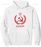 SCHWARZES KAPUZENSWEATSHIRT CCCP CROWN LAURIEL