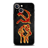 FUNDA PARA IPHONE CCCP ESTRELLA ROJA MILITAR NEGRA