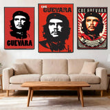 POSTER CHE GUEVARA ORANGE SONNENUNTERGANG SILHOUETTE