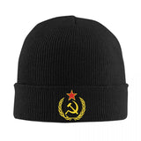 Muts Gebreid Krans Hamer en Sikkel Rood