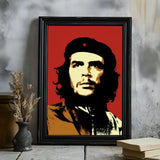 CHE GUEVARA VIVA LA REVOLUCION POSTER ROSSO DORATO