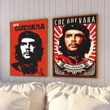 POSTER CHE GUEVARA RIVOLUZIONE BLU ROSSO CONTRASTO