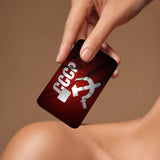 SKIN CARTE BANCAIRE CCCP CARTE DU MONDE ROUGE